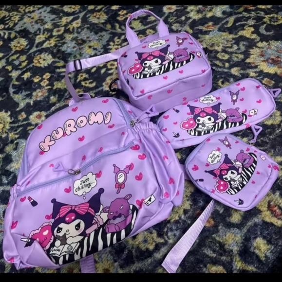 Kuromi Backpack Set - Purple - Picture 2 of 6